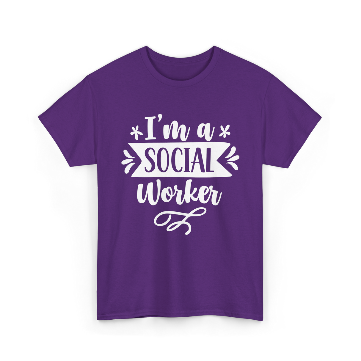 I'm A Social Worker Social Worker T-Shirt - Purple