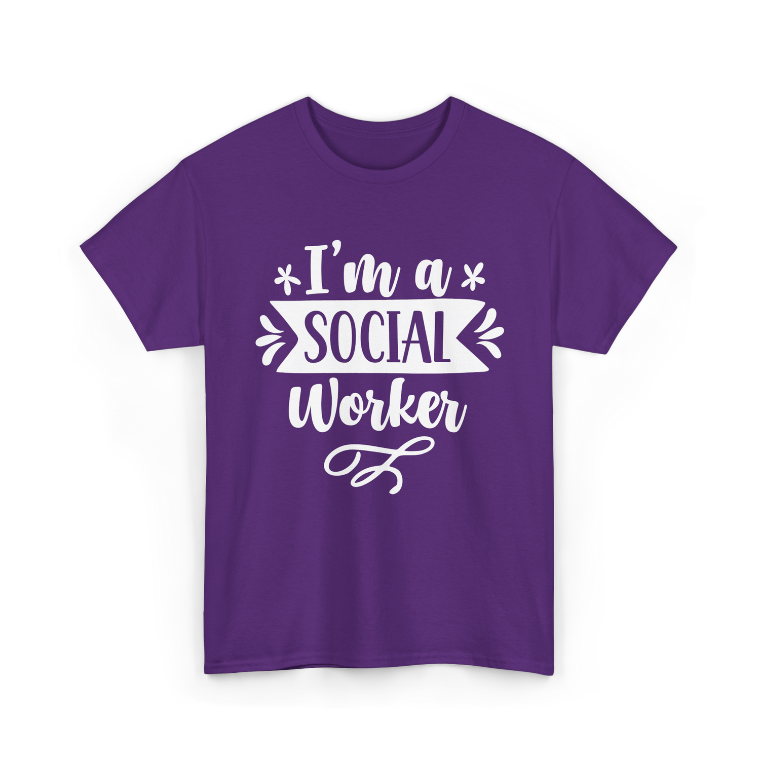 I'm A Social Worker Social Worker T-Shirt - Purple