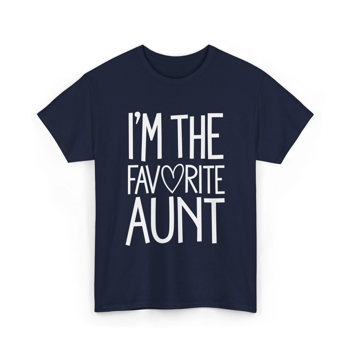 I'm The Favorite Aunt T-Shirt - Navy
