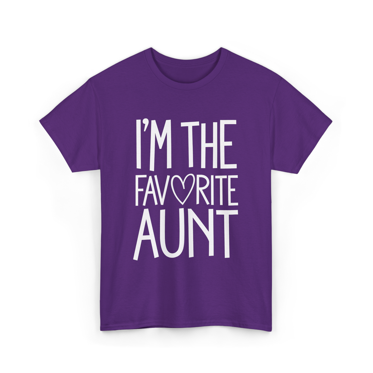 I'm The Favorite Aunt T-Shirt - Purple