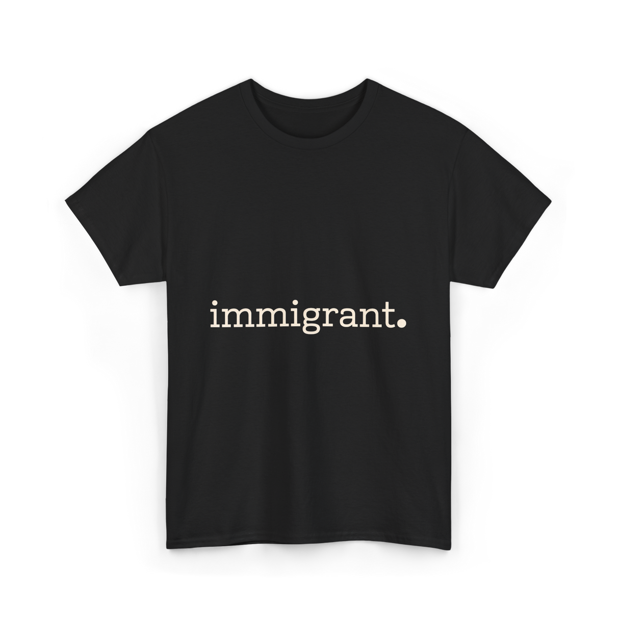 Immigrant Statement Awareness T-Shirt - Black