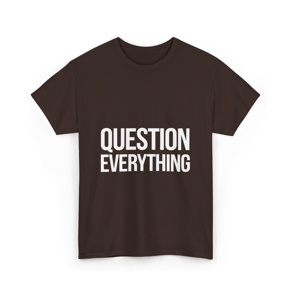 Inquiry Belief T-Shirt - Dark Chocolate