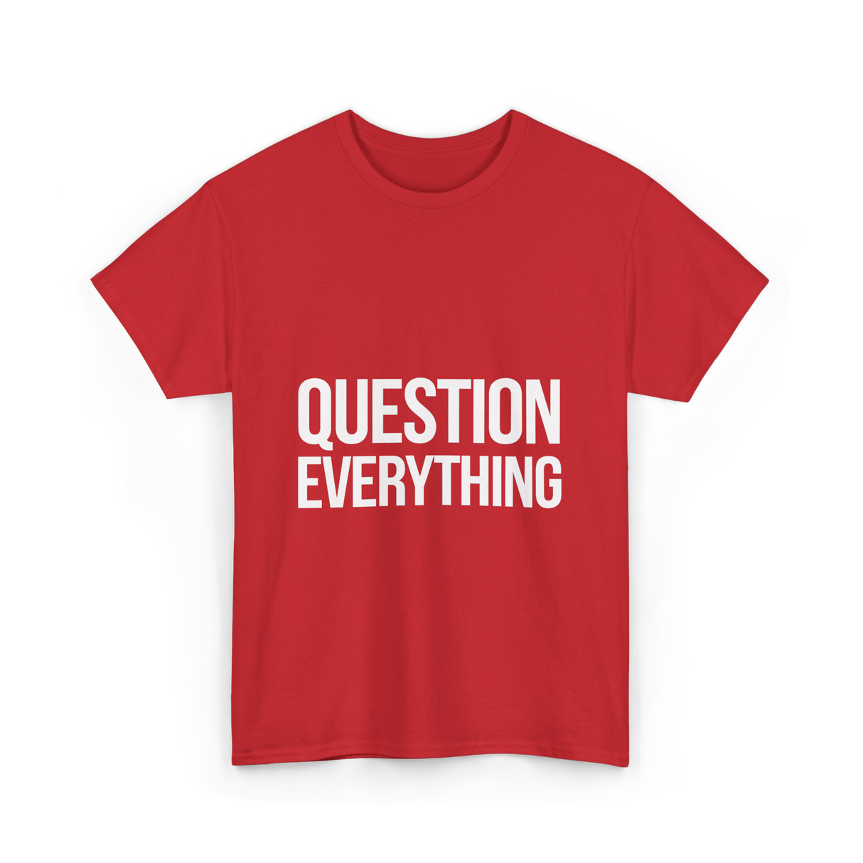 Inquiry Belief T-Shirt - Red
