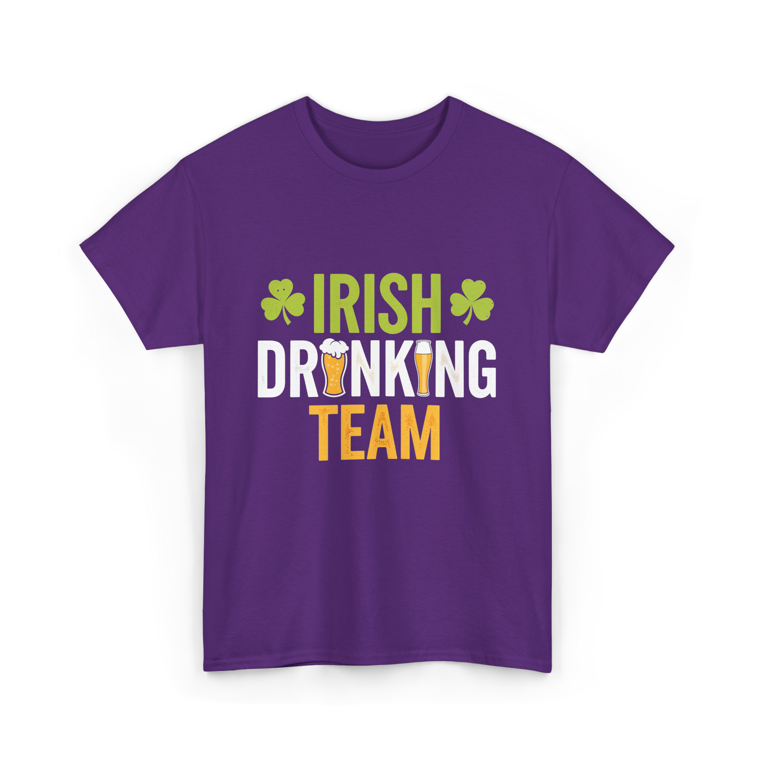 Irish Drinking Team Beer T-Shirt - Purple