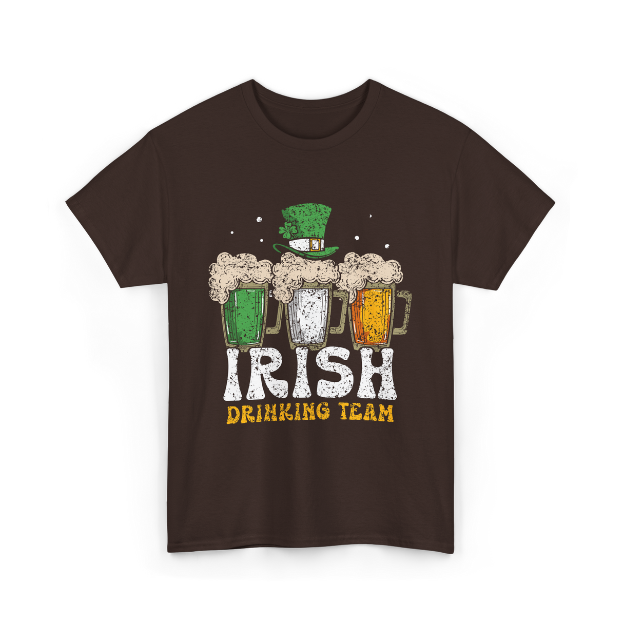 Irish Drinking Team Beer T-Shirt - Dark Chocolate