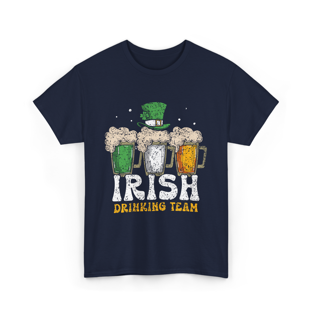 Irish Drinking Team Beer T-Shirt - Navy