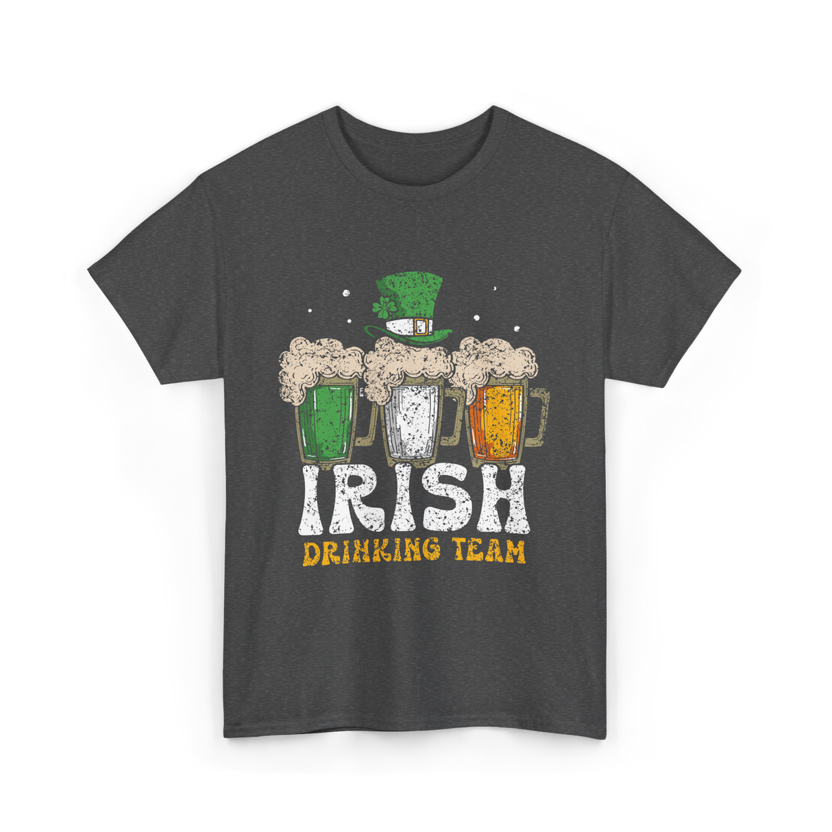 Irish Drinking Team Beer T-Shirt - Dark Heather