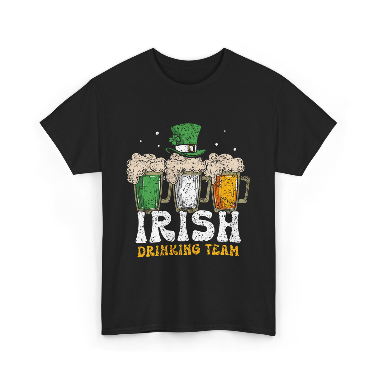Irish Drinking Team Beer T-Shirt - Black