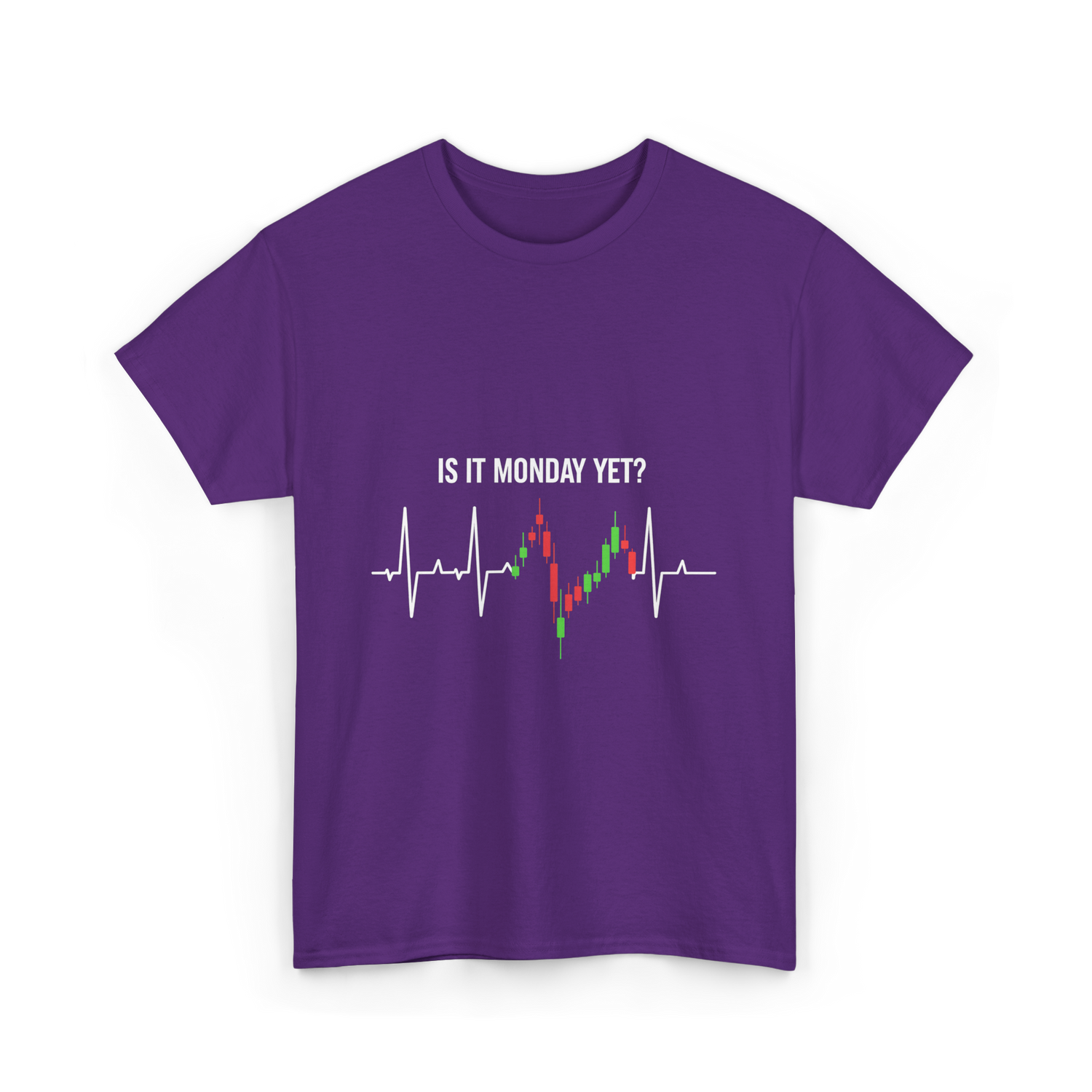 Is It Monday Yet Trading T-Shirt - Purple