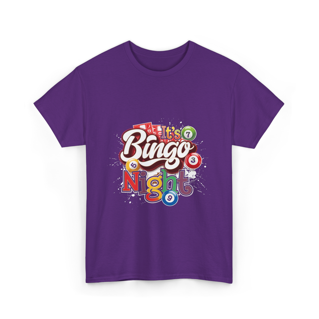It's Bingo Night Bingo T-Shirt - Purple