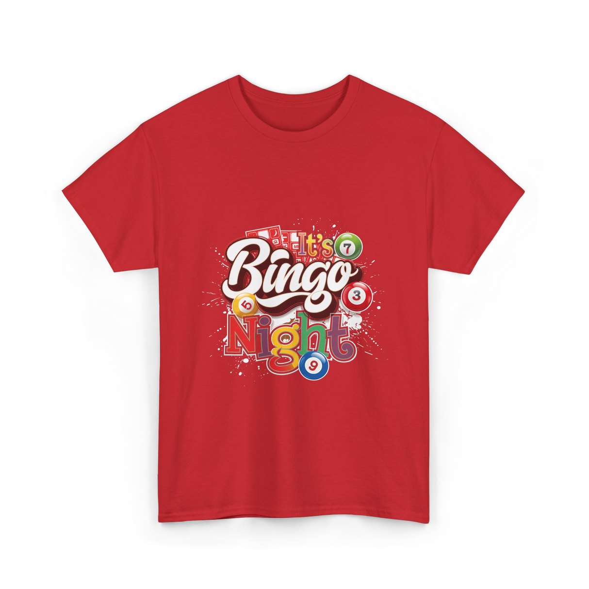 It's Bingo Night Bingo T-Shirt - Red