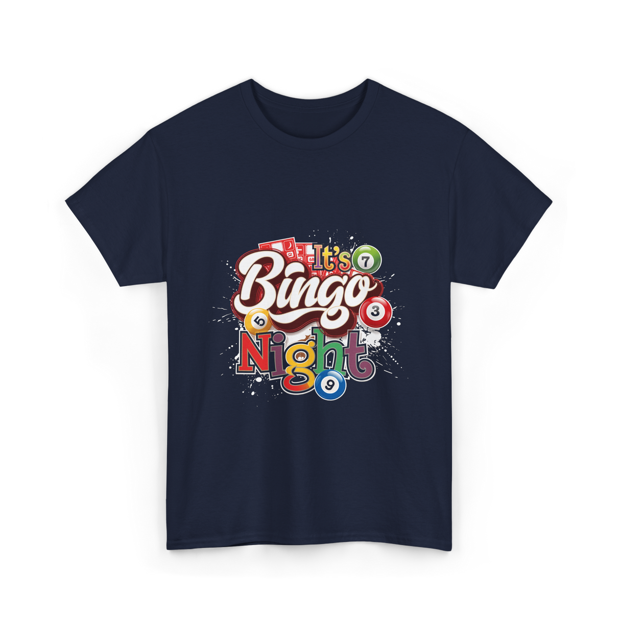 It's Bingo Night Bingo T-Shirt - Navy