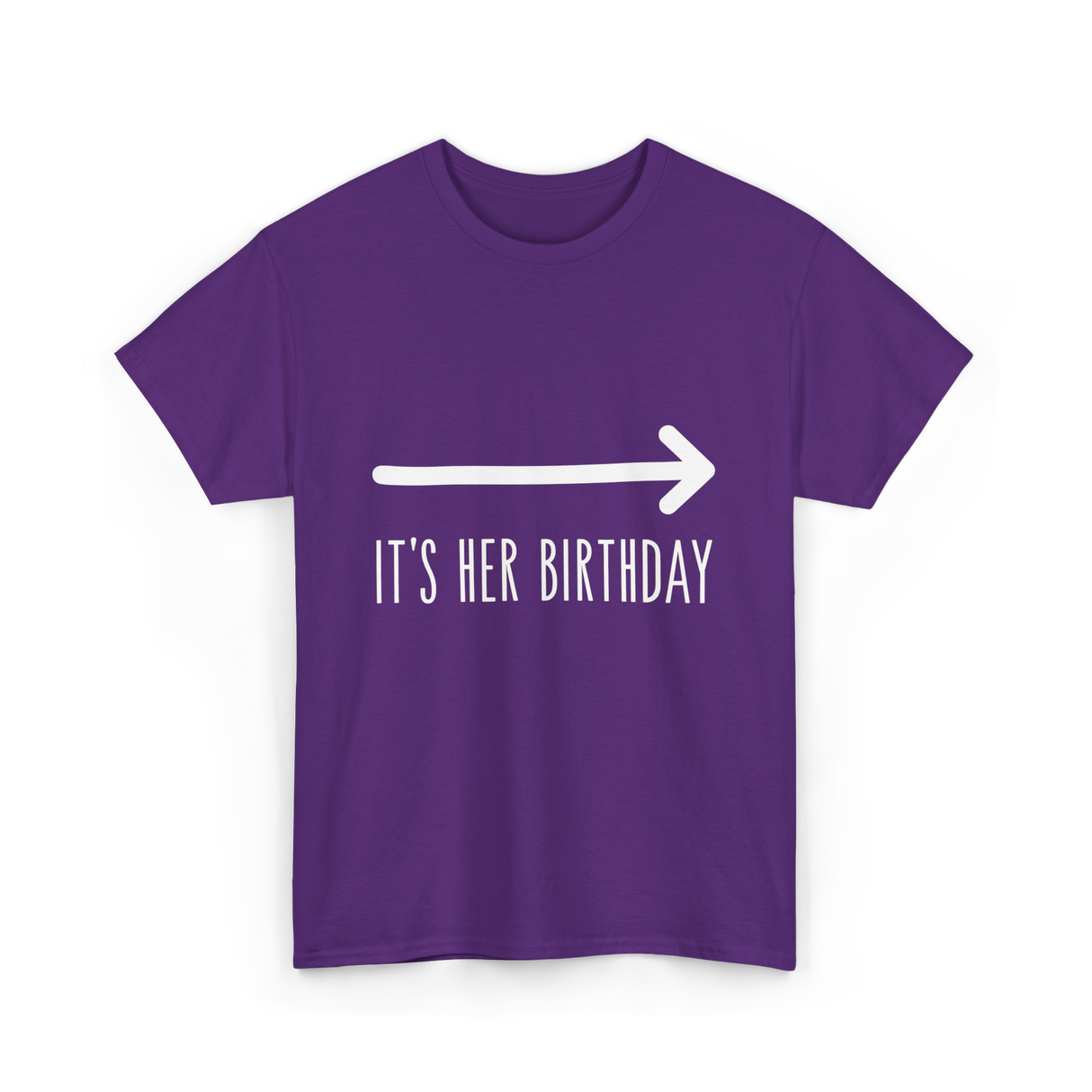 It's Her Birthday Celebration T-Shirt - Purple