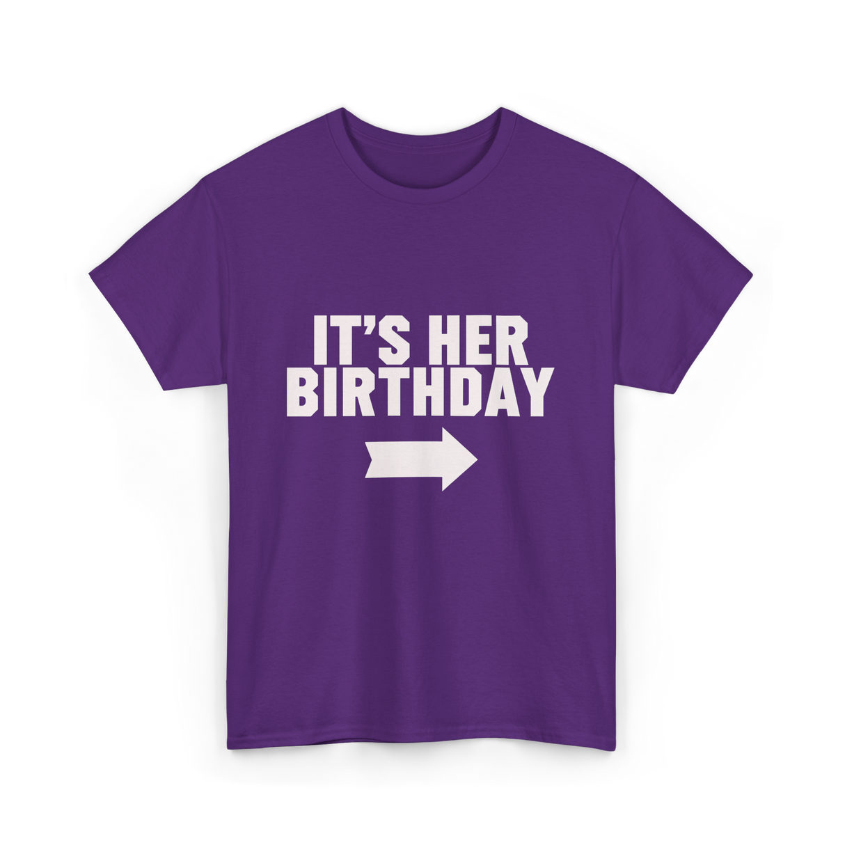 It's Her Birthday Celebration T-Shirt - Purple