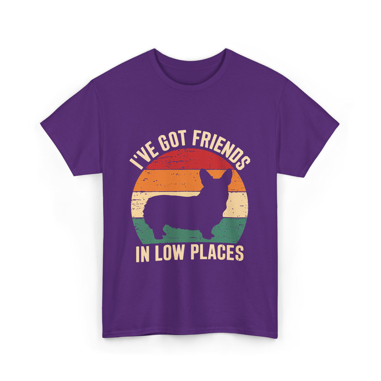 I've Got Friends Corgi Dog Lover T-Shirt - Purple