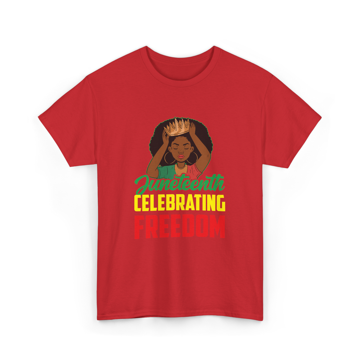 Juneteenth Celebrating Freedom Awareness T-Shirt - Red