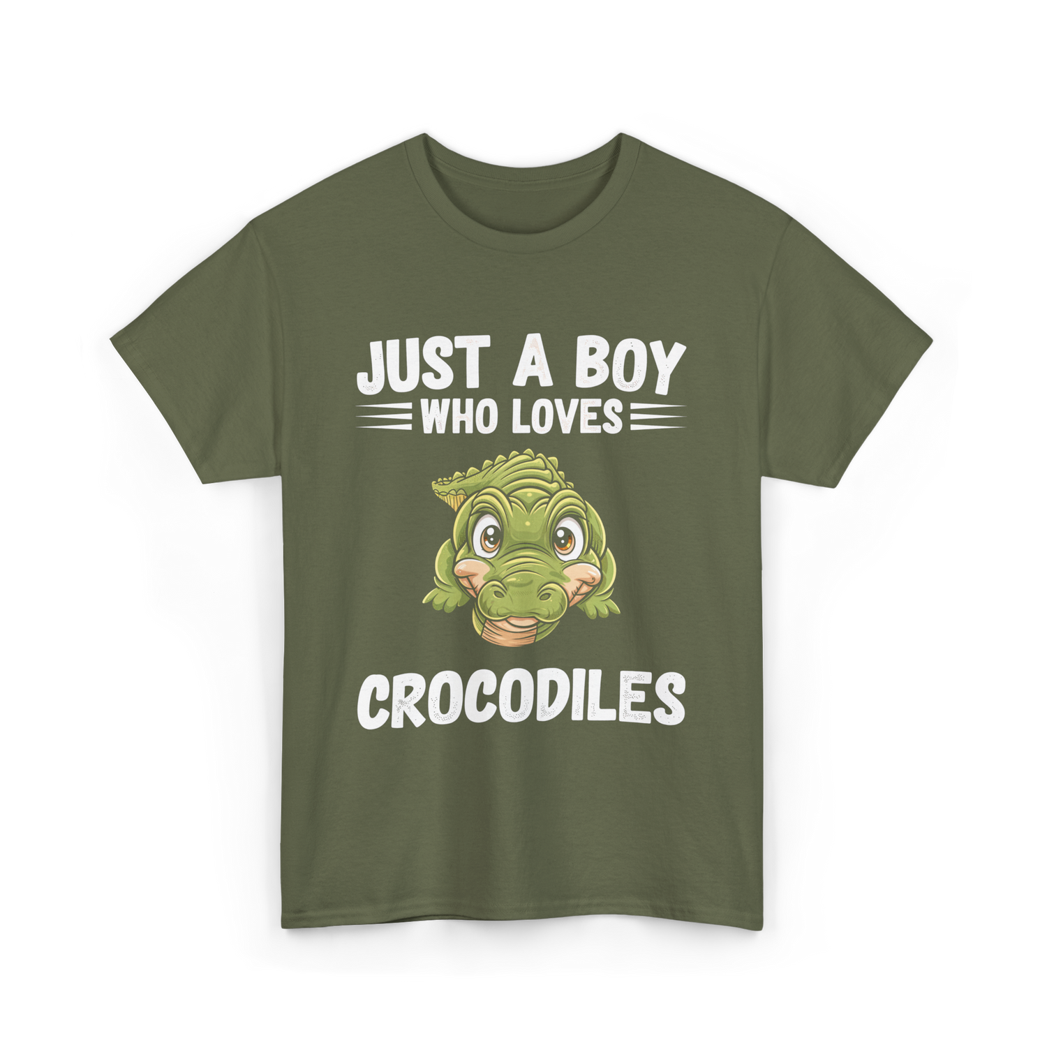 Just A Boy Crocodiles T-Shirt - Military Green