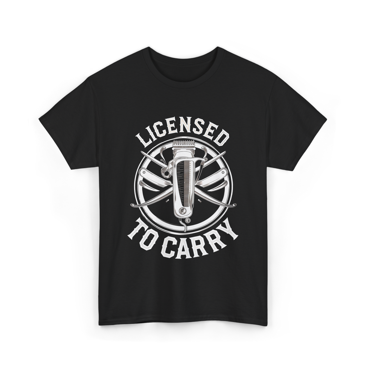 Licensed To Carry Barber T-Shirt - Black
