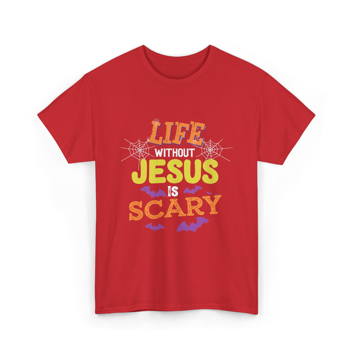 Life Without Jesus Scary T-Shirt - Red