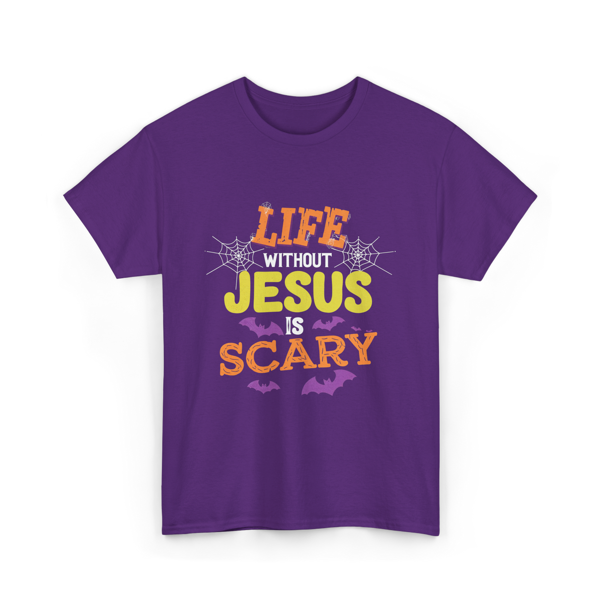 Life Without Jesus Scary T-Shirt - Purple