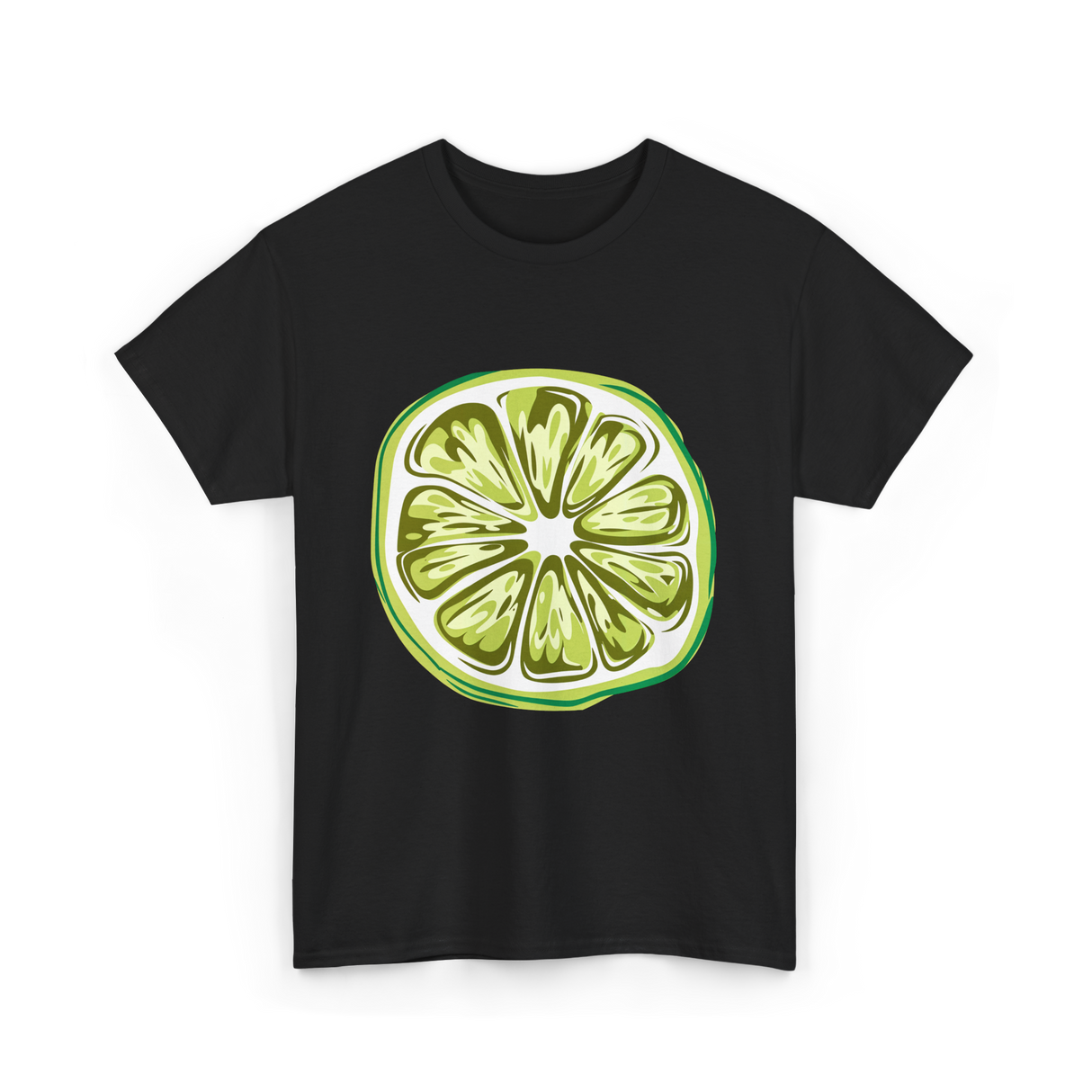 Lime Costume Lime Slice T-Shirt - Black