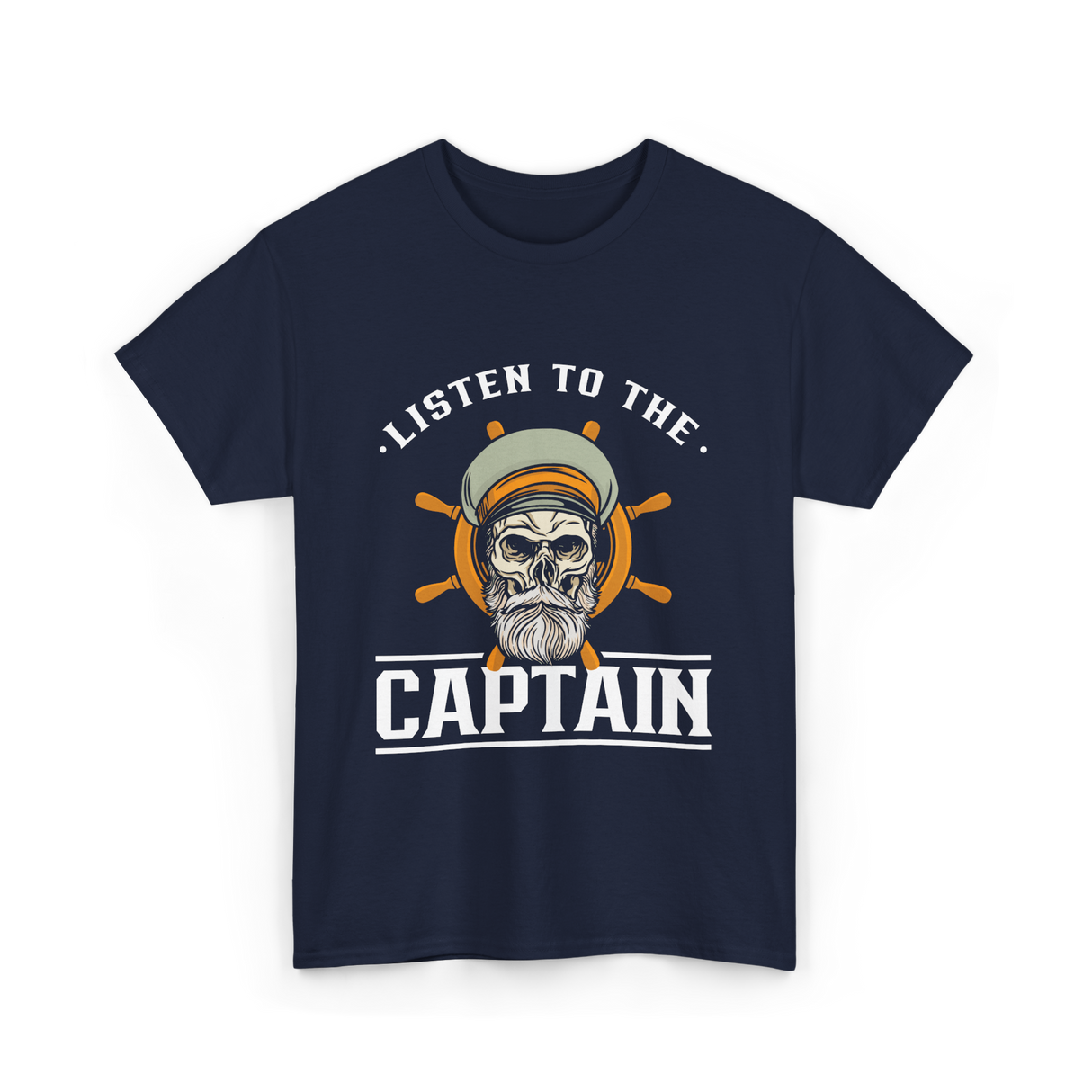 Listen To The Captain Nautical Adventure T-Shirt - Navy