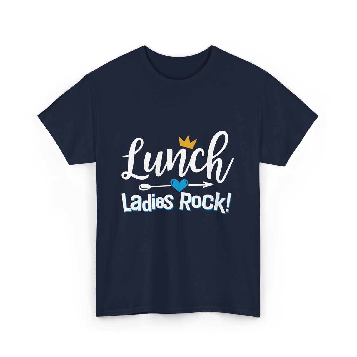 Lunch Ladies Rock Ladies Women T-Shirt - Navy