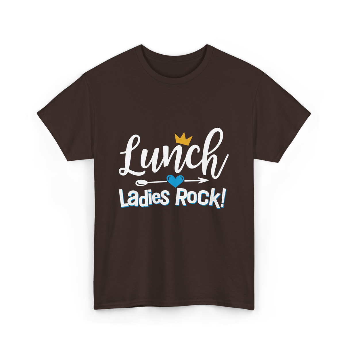 Lunch Ladies Rock Ladies Women T-Shirt - Dark Chocolate