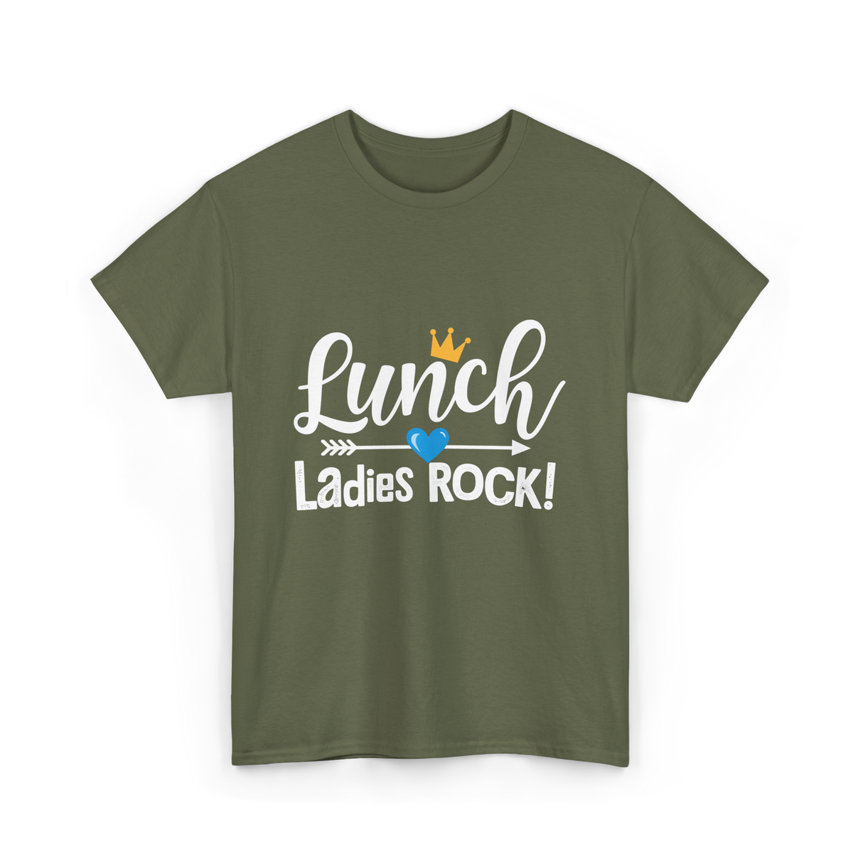 Lunch Ladies Rock Lunch Lady T-Shirt - Military Green