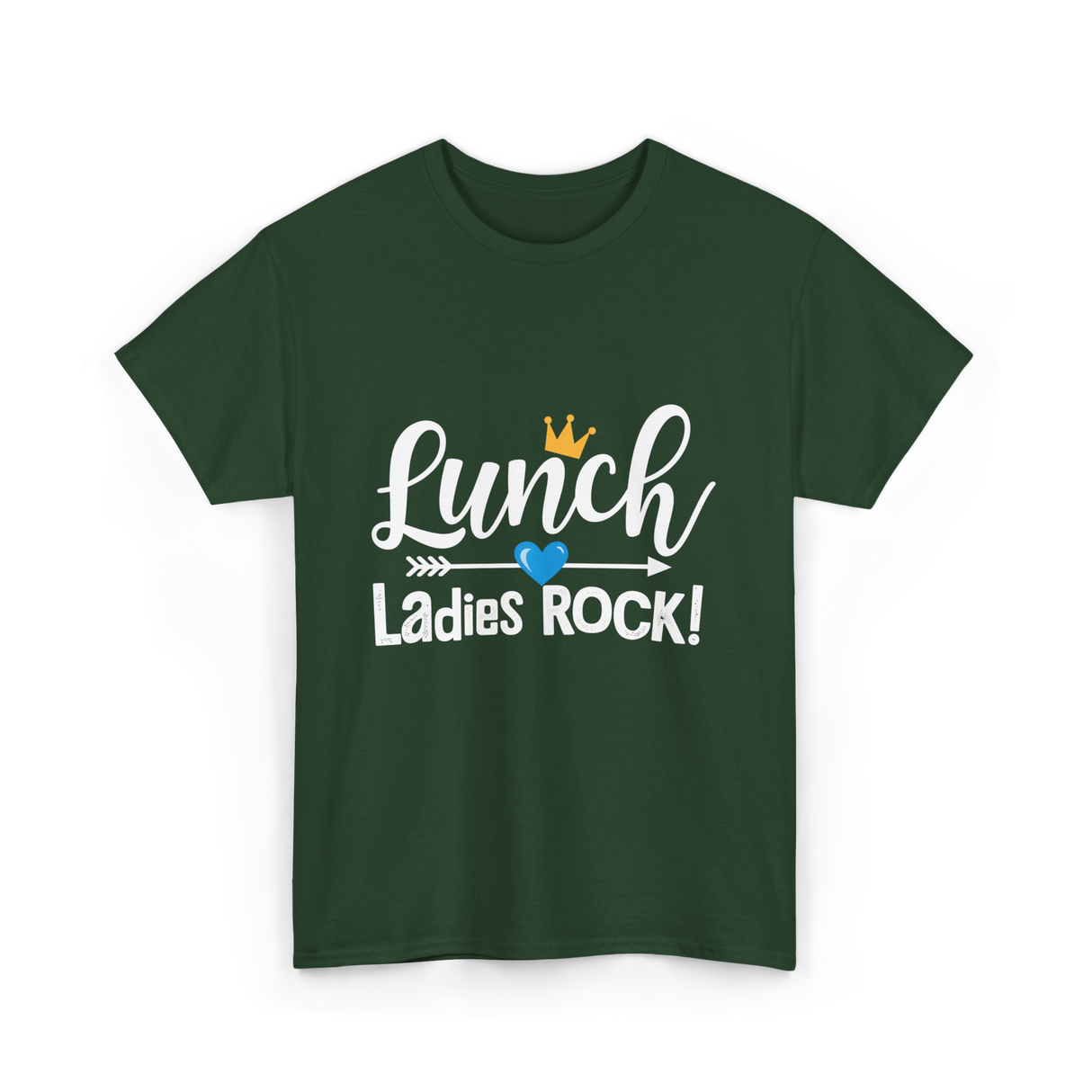 Lunch Ladies Rock Lunch Lady T-Shirt - Forest Green