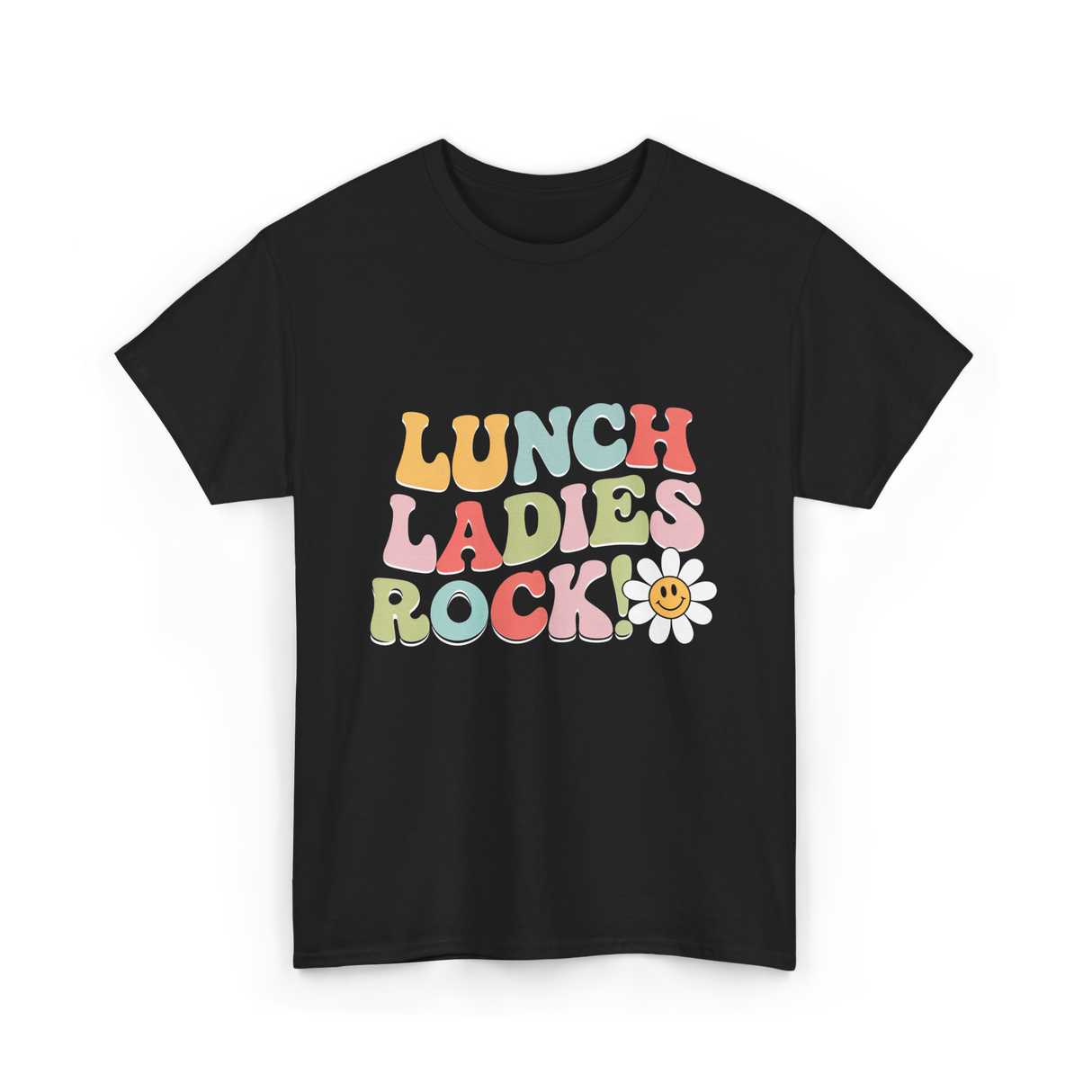Lunch Ladies Rock Retro Cafeteria T-Shirt - Black