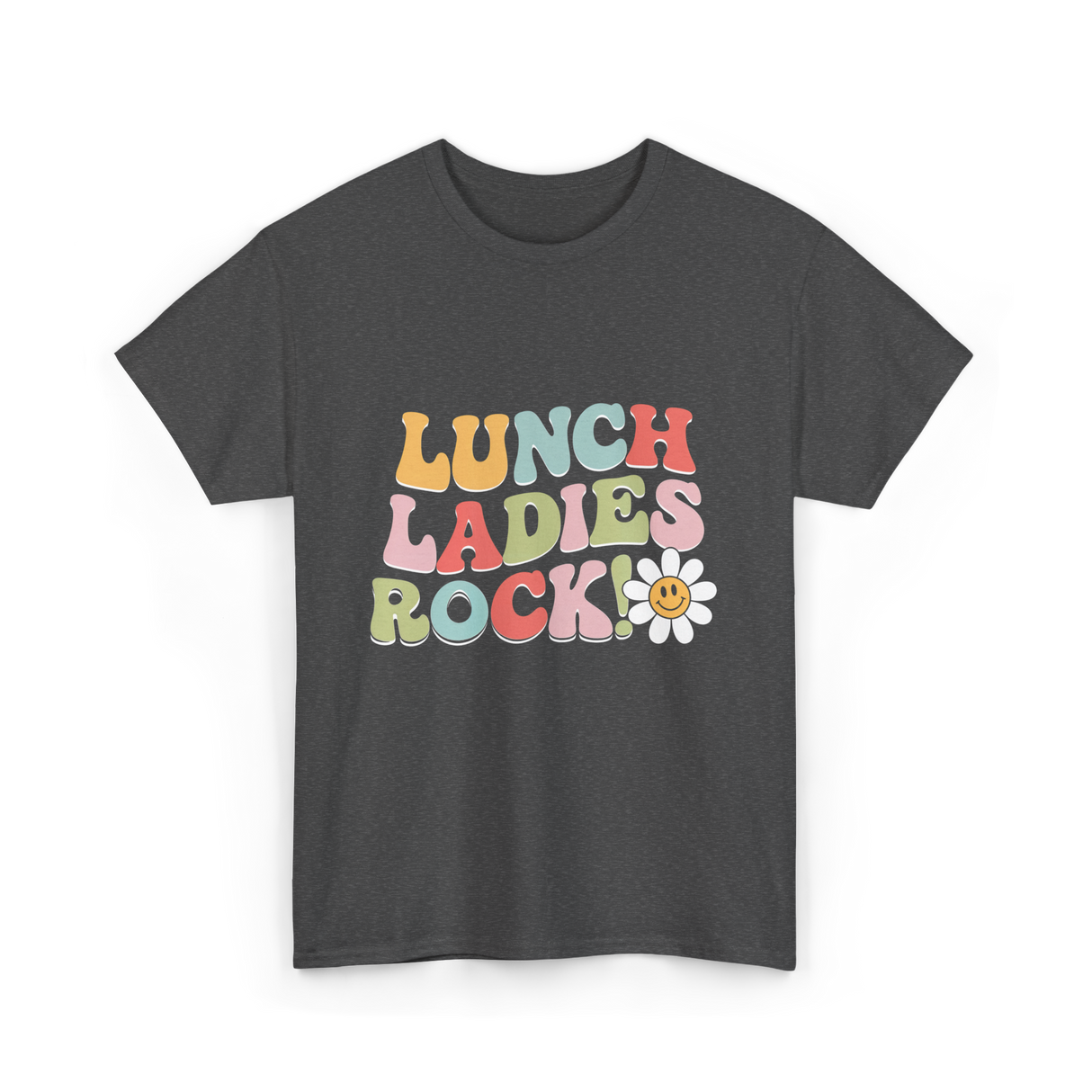 Lunch Ladies Rock Retro Cafeteria T-Shirt - Dark Heather
