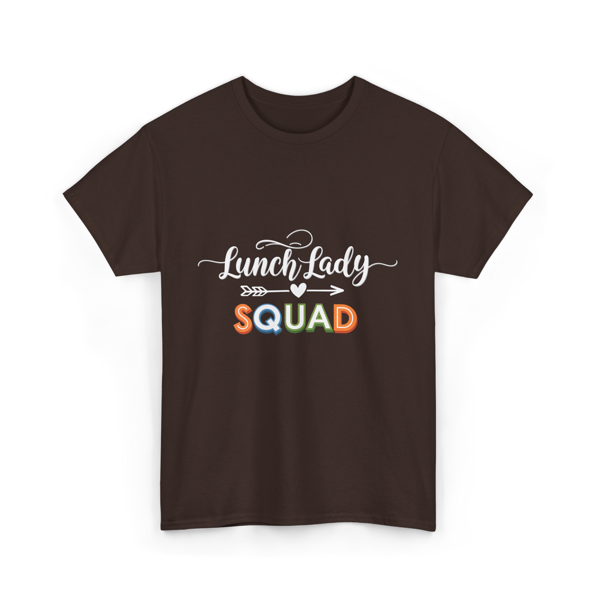 Lunch Lady Squad Team T-Shirt - Dark Chocolate