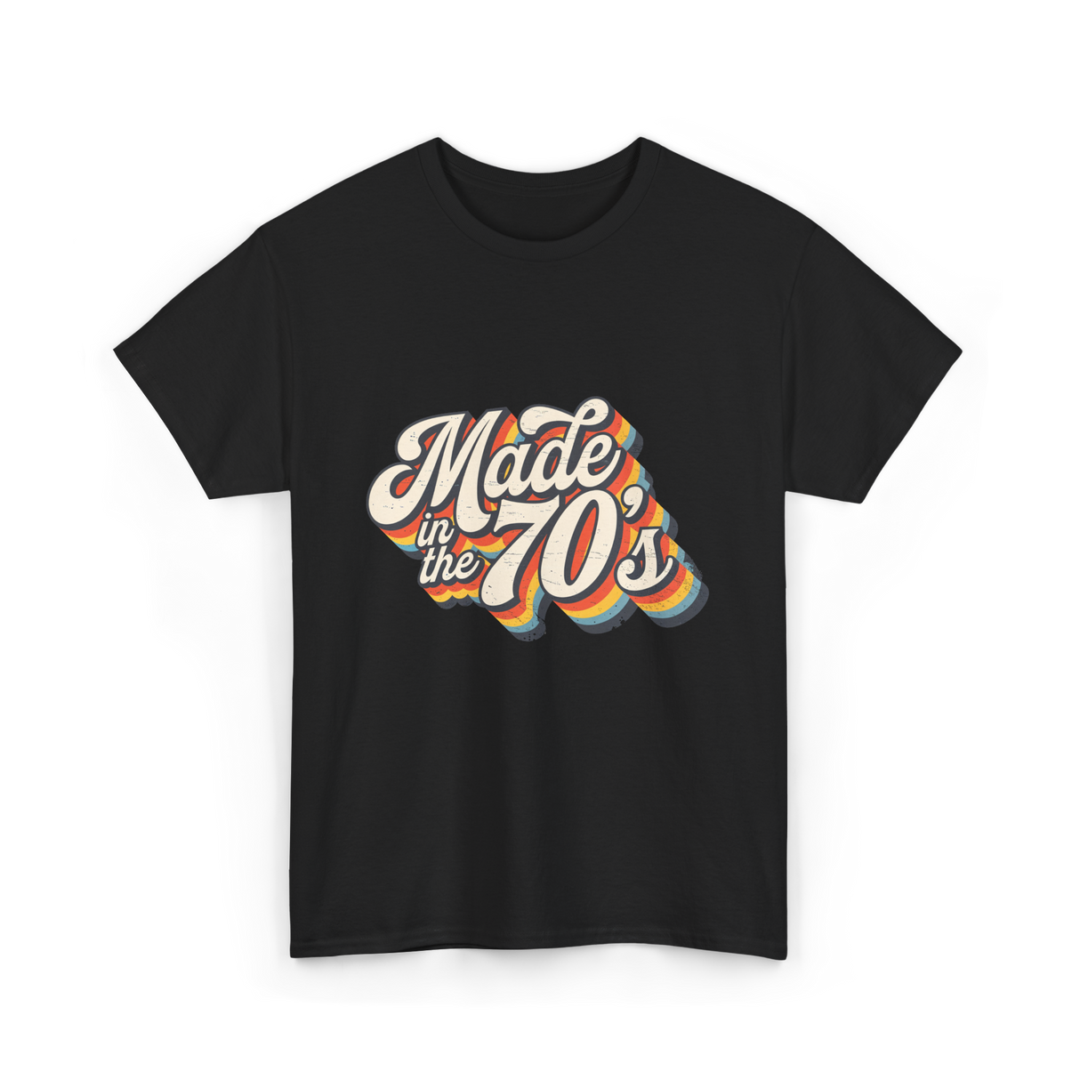 Made in the 70s Retro T-Shirt - Black