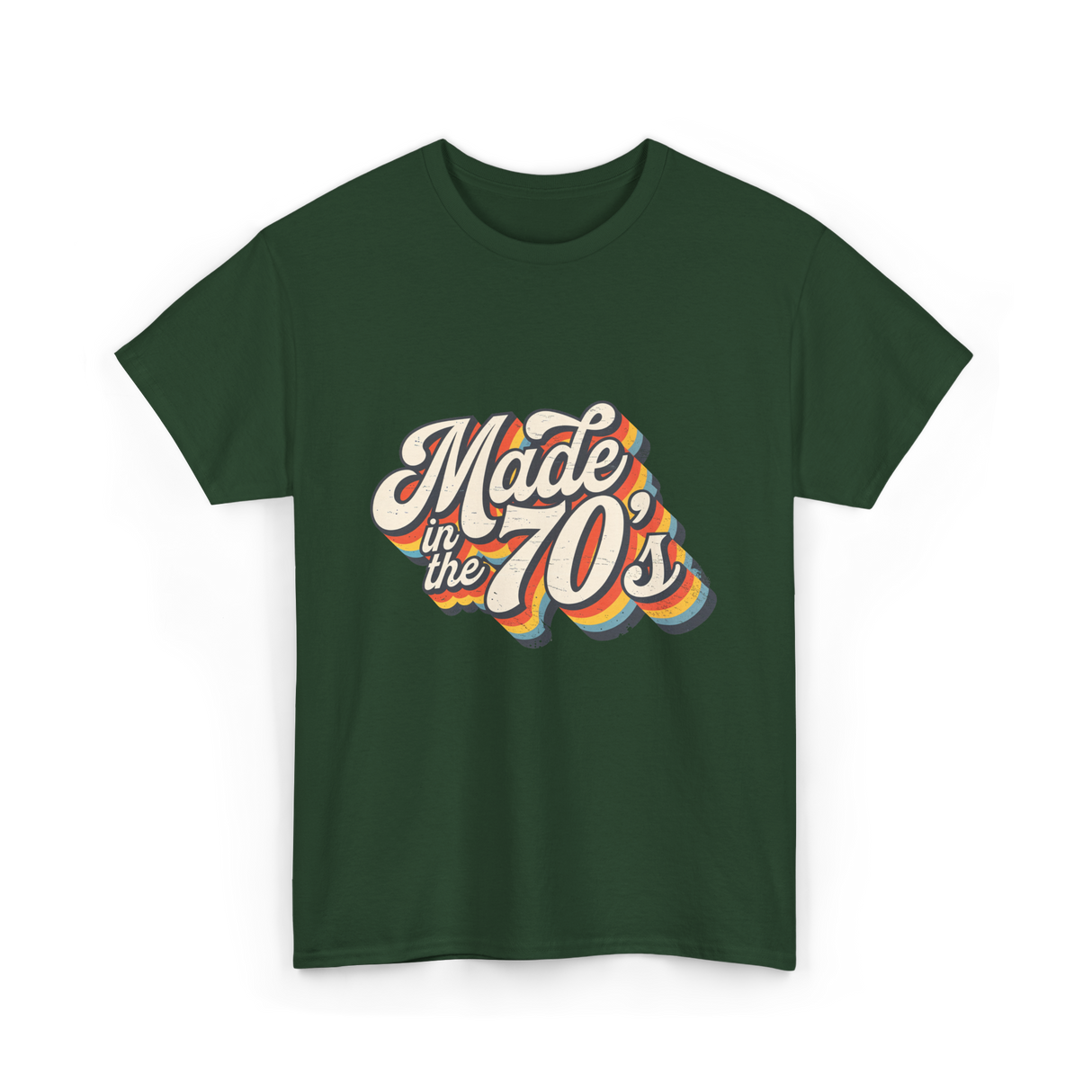 Made in the 70s Retro T-Shirt - Forest Green