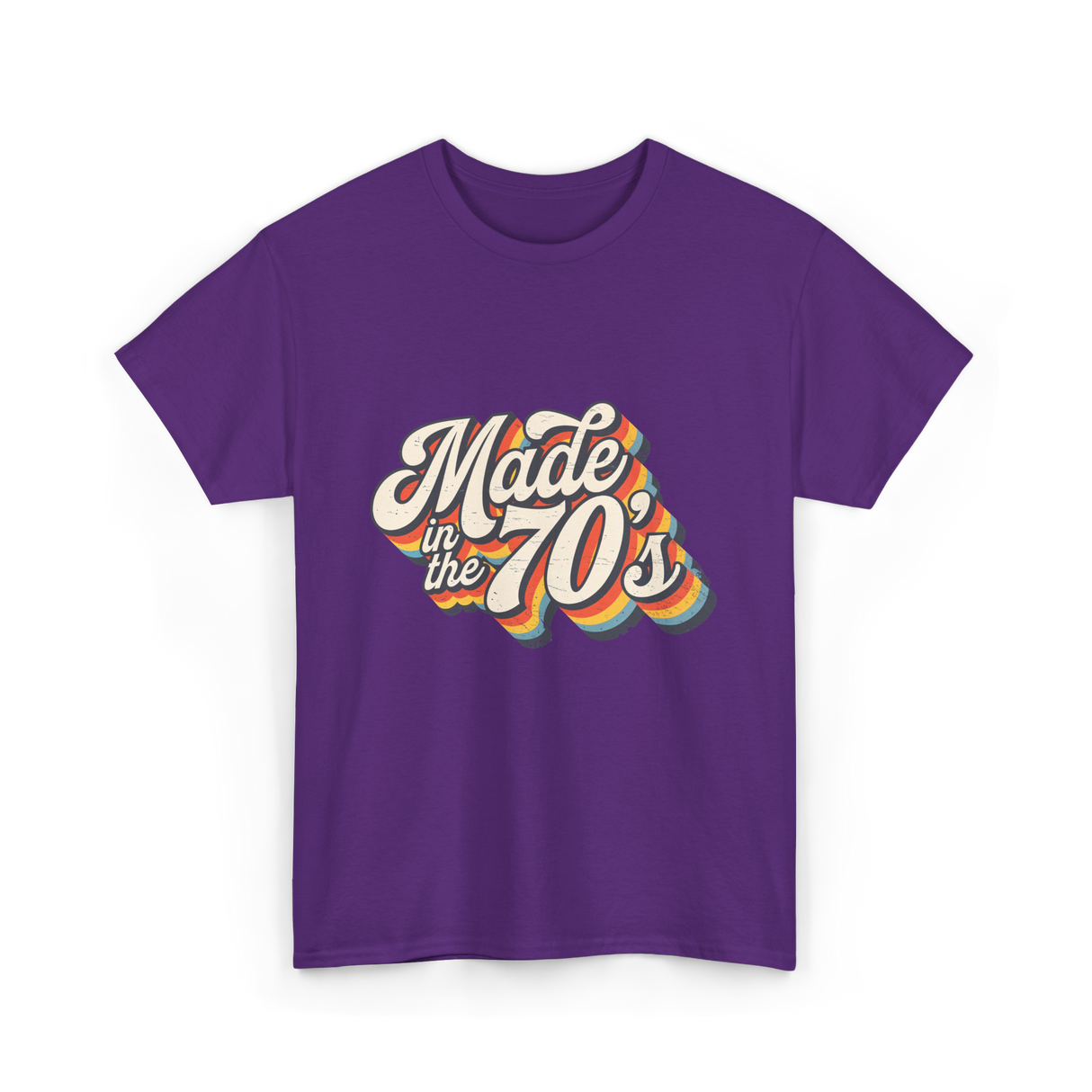 Made in the 70s Retro T-Shirt - Purple