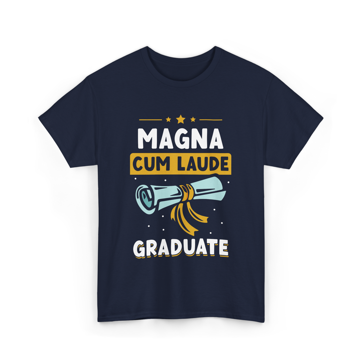 Magna Cum Laude Graduate Graduation T-Shirt - Navy