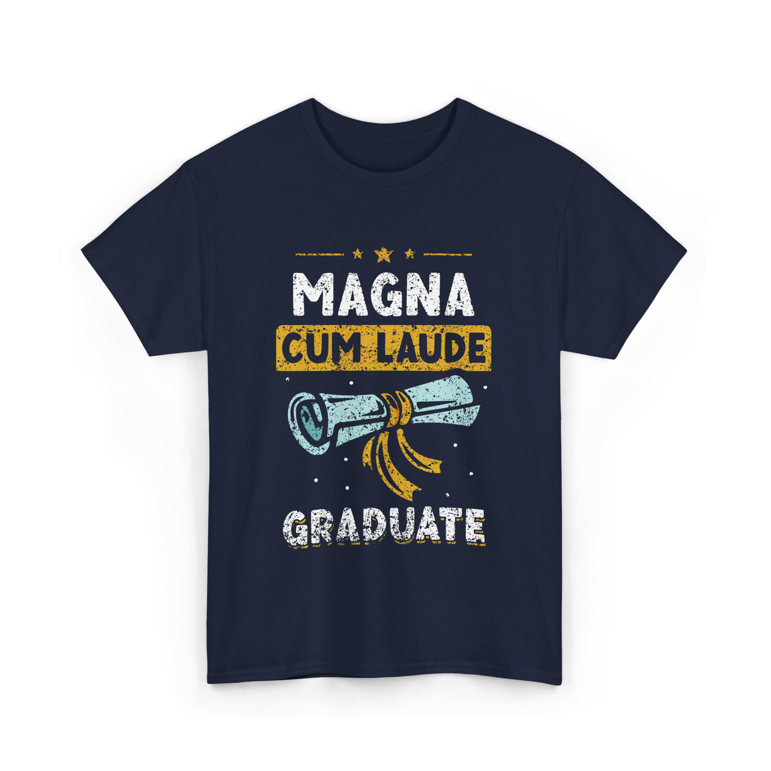 Magna Cum Laude Graduate Graduation T-Shirt - Navy