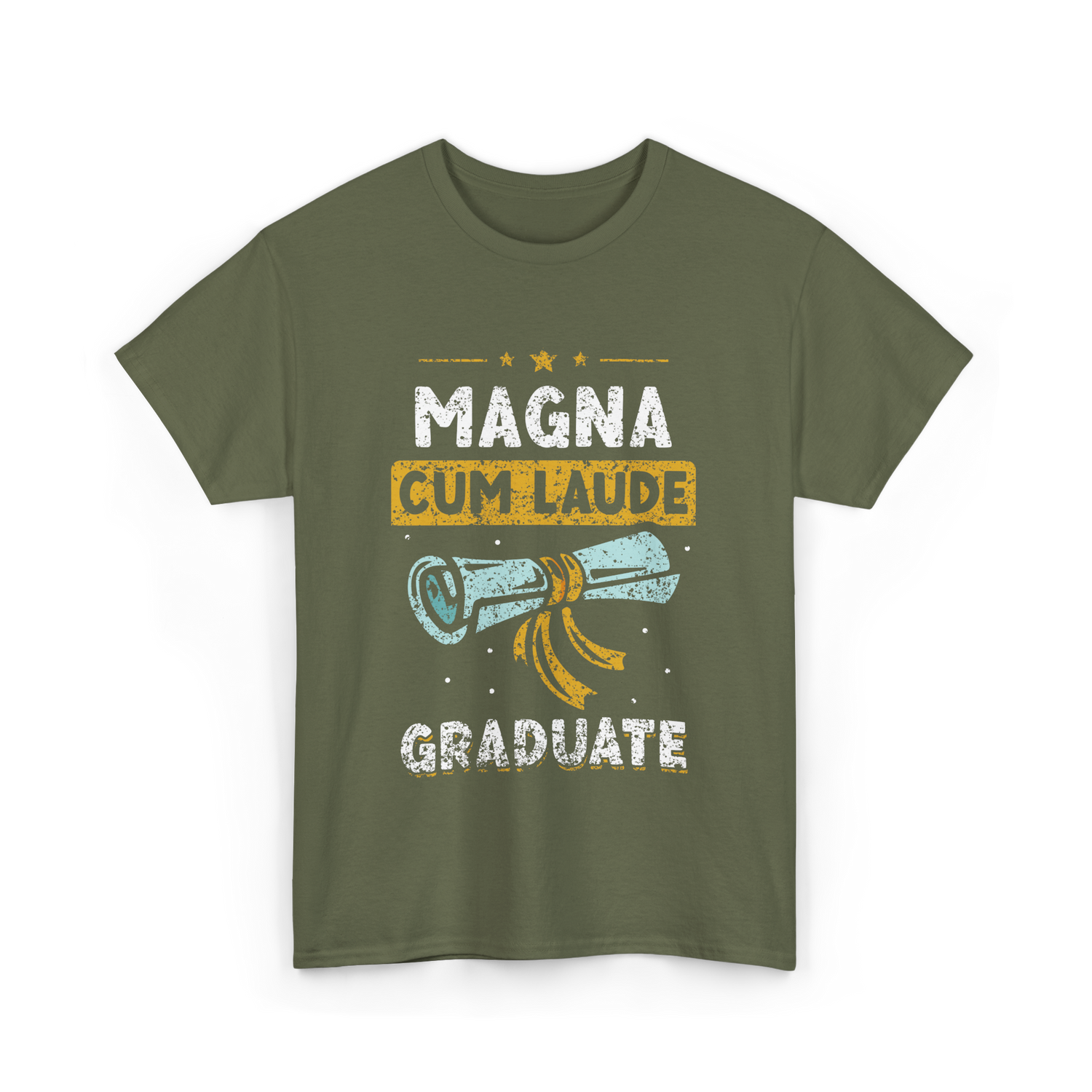 Magna Cum Laude Graduate Graduation T-Shirt - Military Green