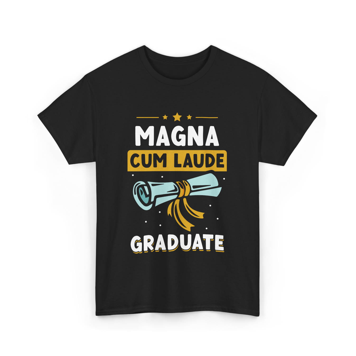 Magna Cum Laude Graduate Graduation T-Shirt - Black