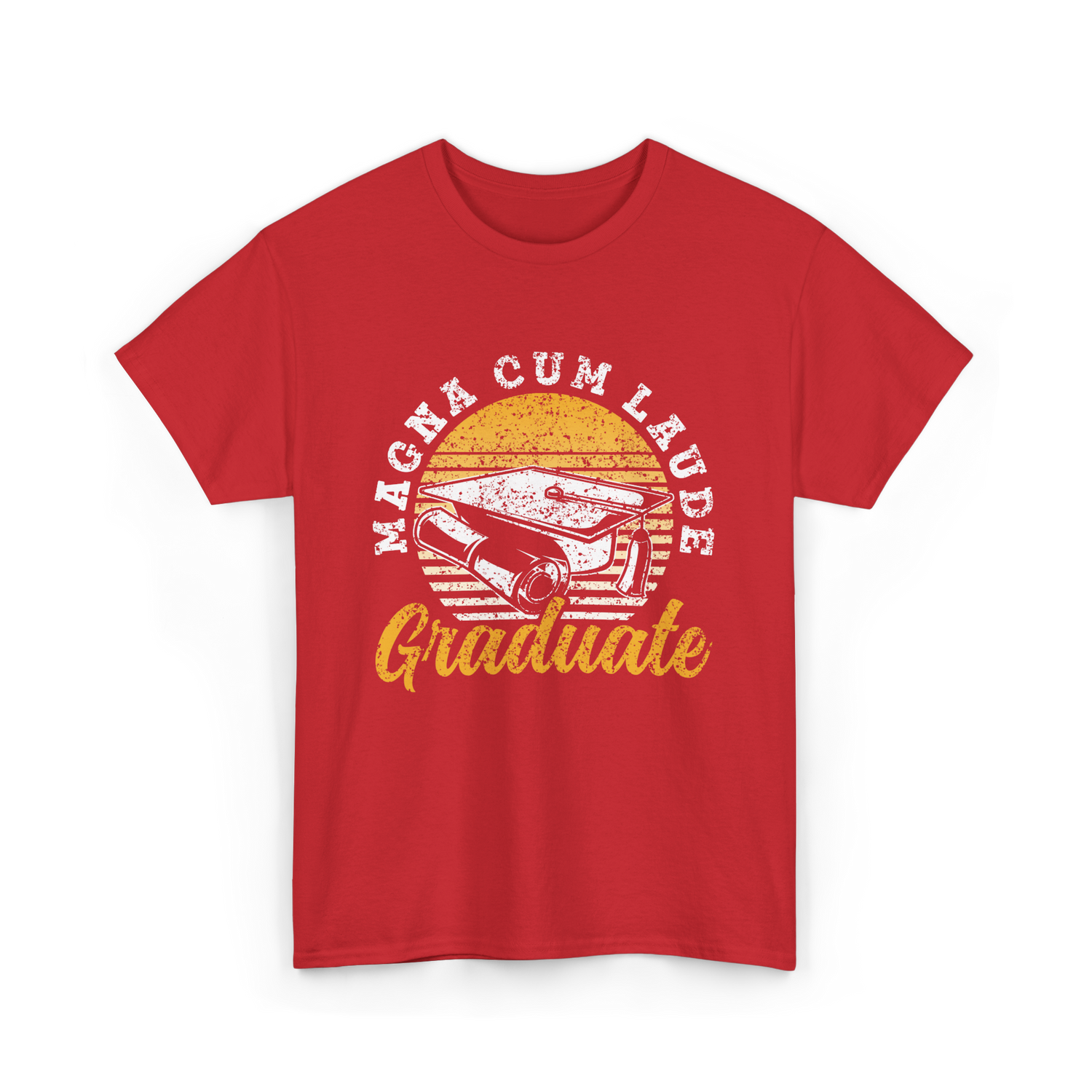Magna Cum Laude Graduate Graduation T-Shirt - Red
