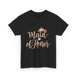 Maid of Honor Bridal Party T-Shirt - Black