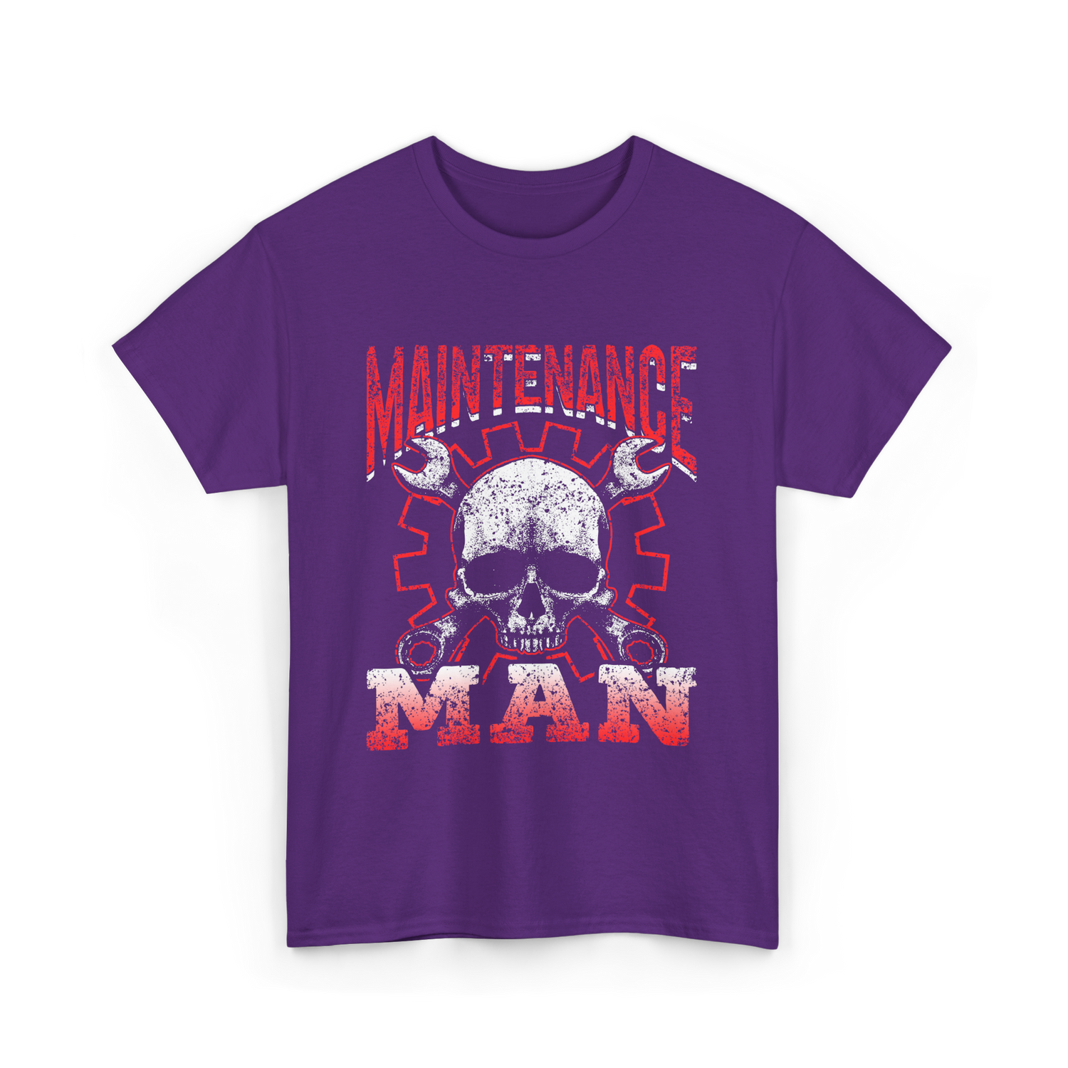 Maintenance Man Technician Worker T-Shirt - Purple