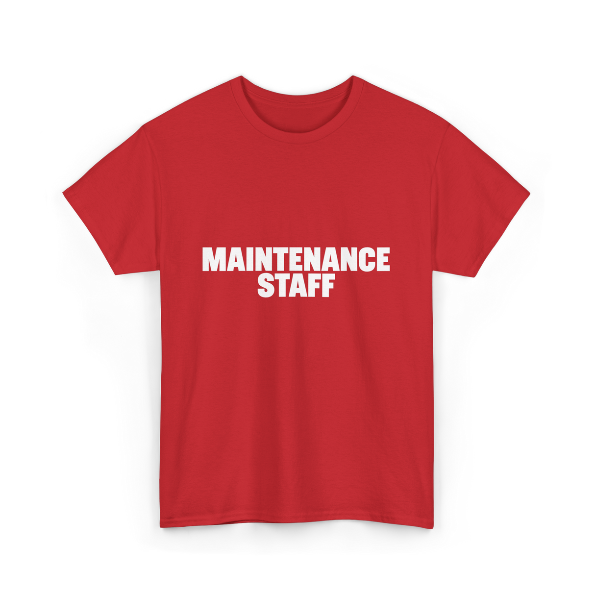 Maintenance Staff Maintenance Worker T-Shirt - Red