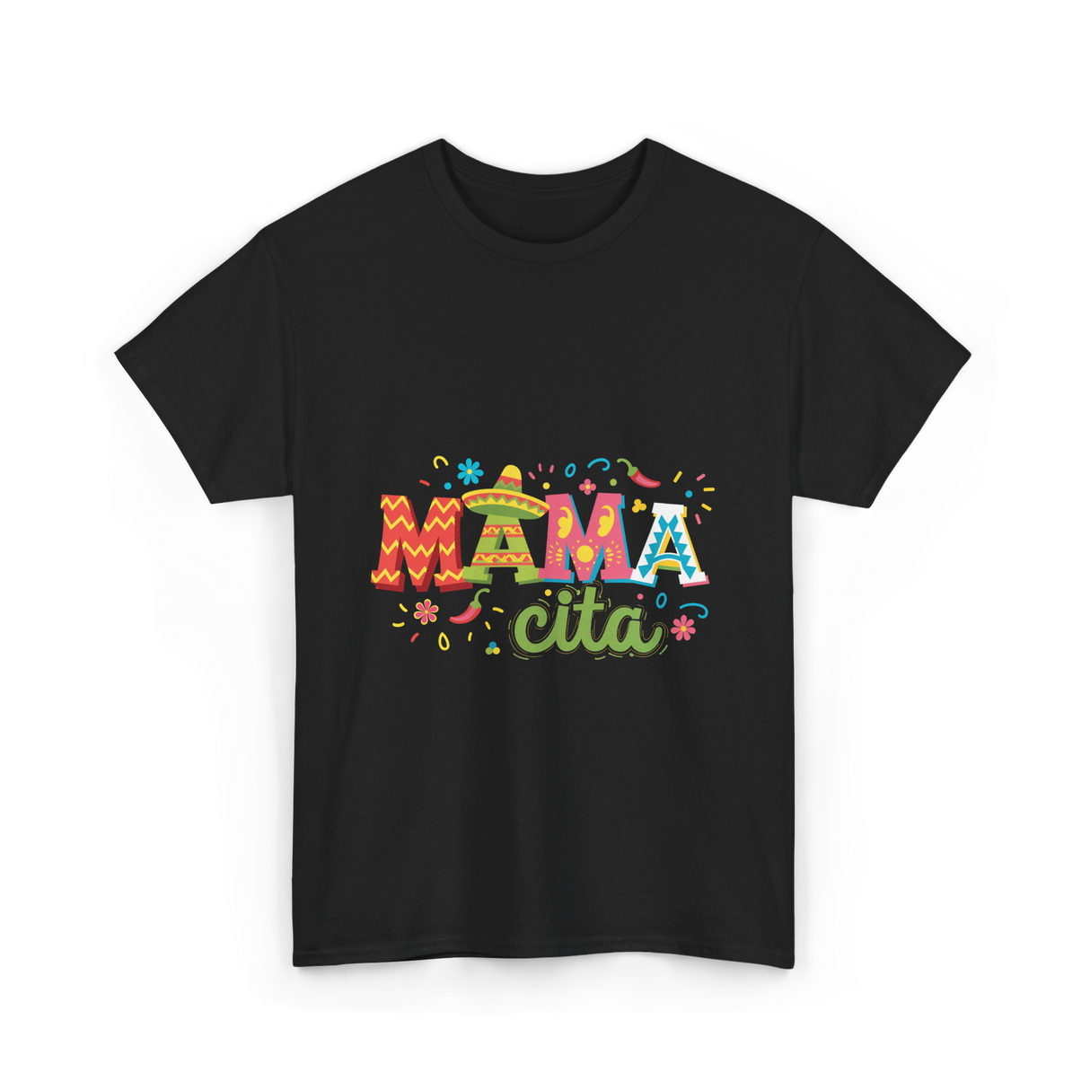 Mama Cita Cinco De Mayo Fiesta T-Shirt - Black