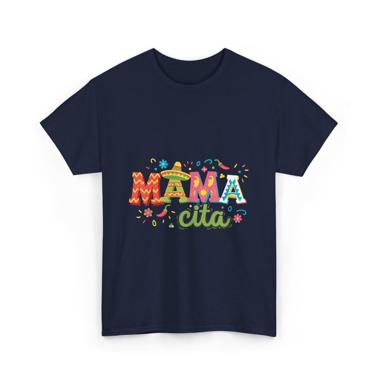 Mama Cita Cinco De Mayo Fiesta T-Shirt - Navy