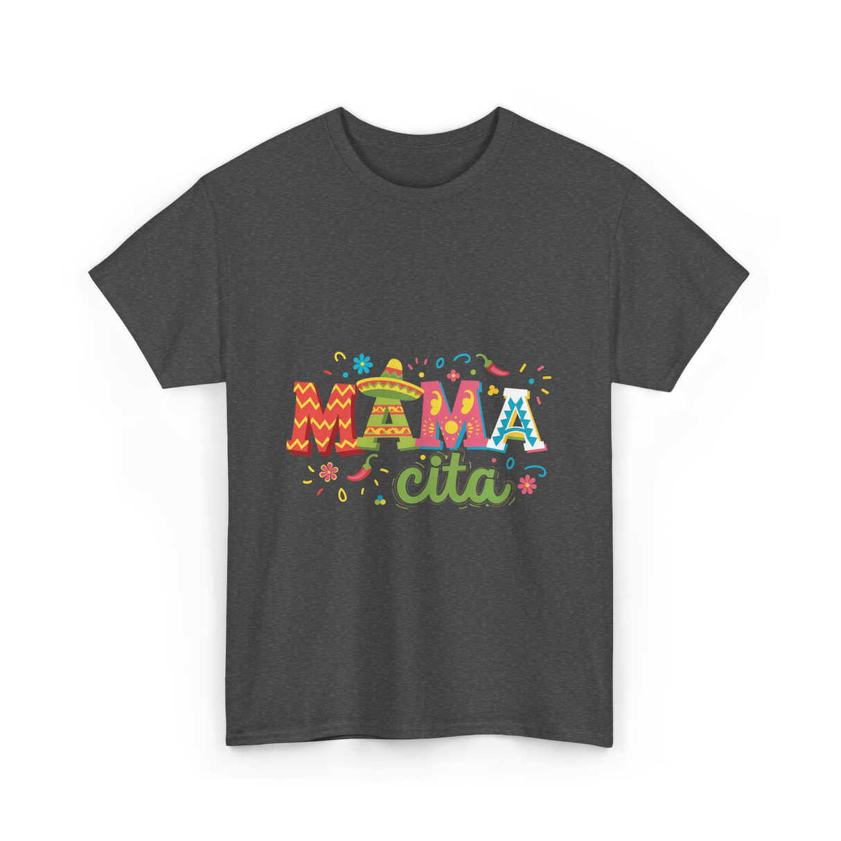 Mama Cita Cinco De Mayo Fiesta T-Shirt - Dark Heather