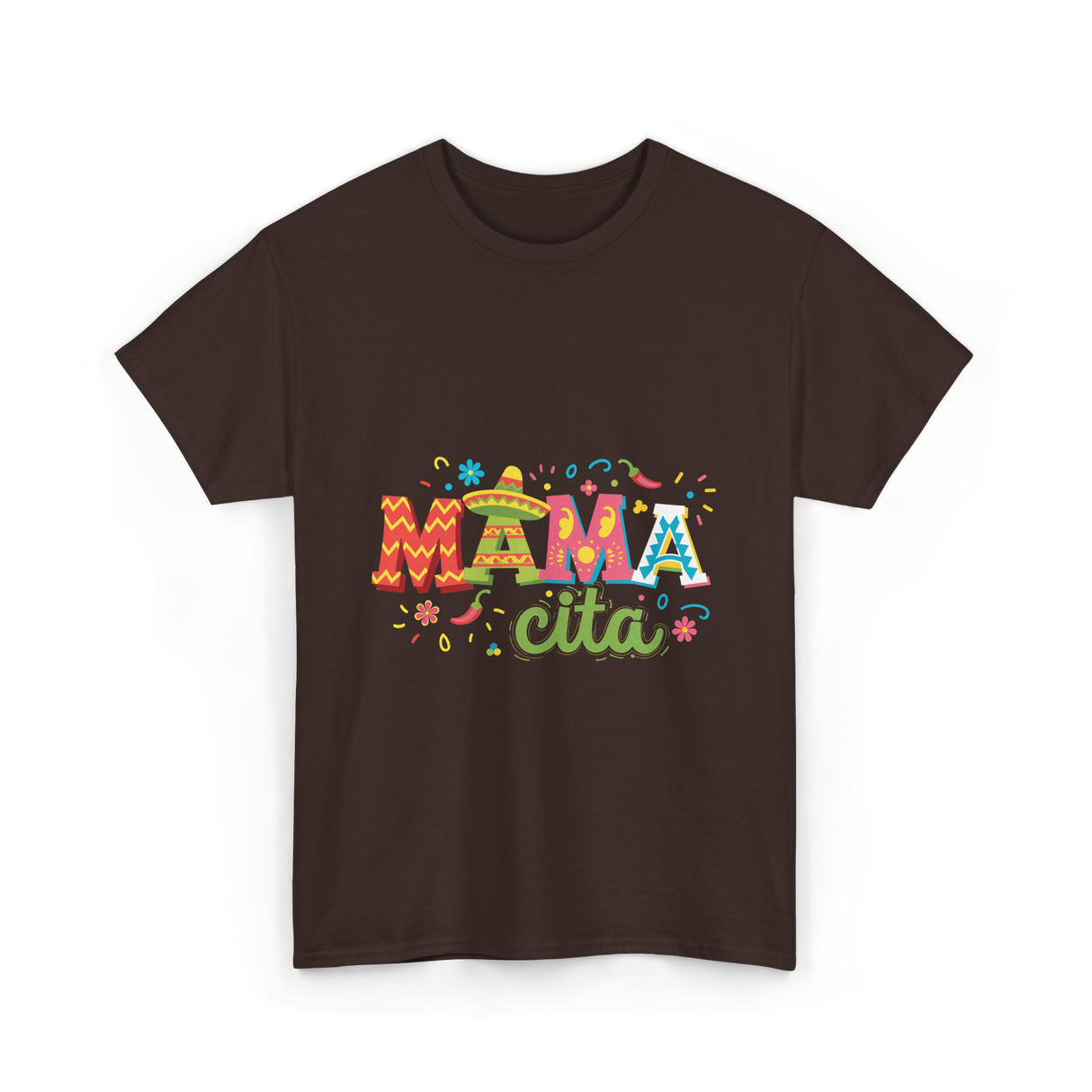 Mama Cita Cinco De Mayo Fiesta T-Shirt - Dark Chocolate