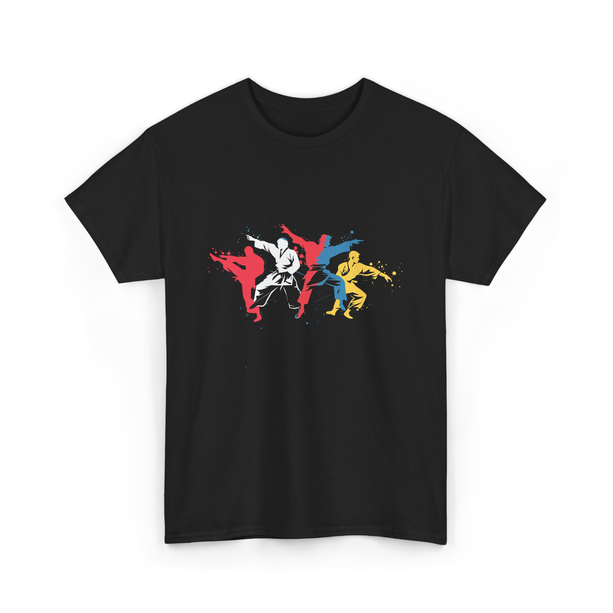Martial Arts Silhouettes Karate T-Shirt - Black