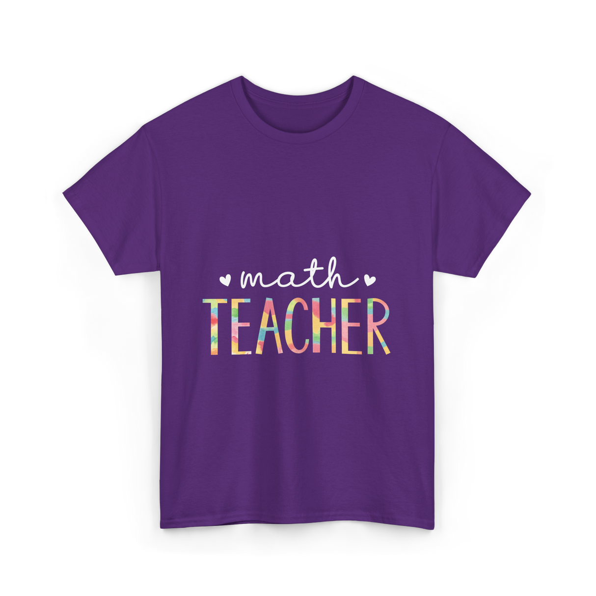 Math Teacher Cute Design T-Shirt - Purple